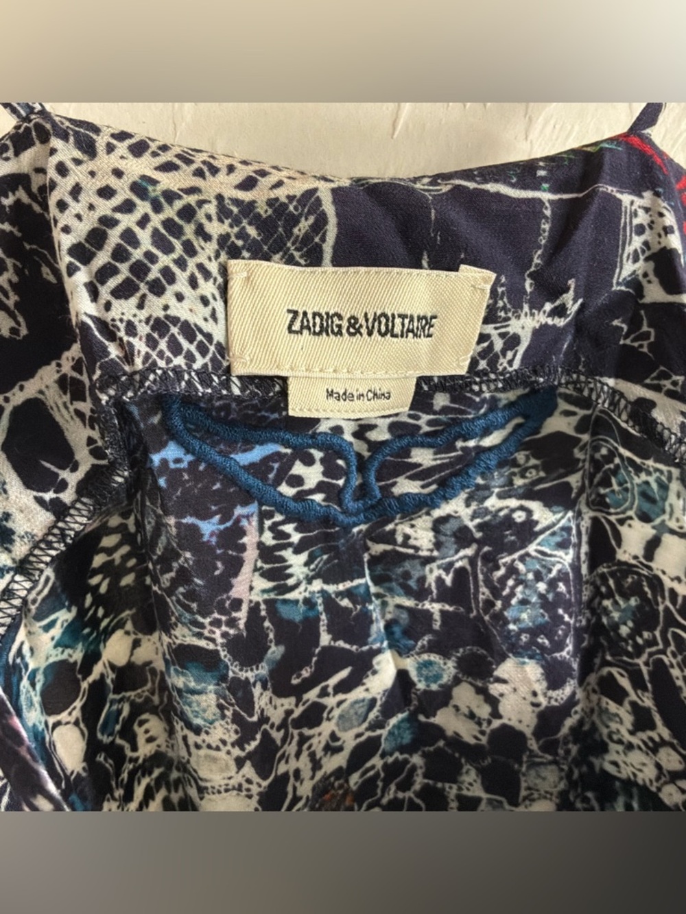 Zadig & Voltaire Ramelil Soft Butterflies Slip Dress Medium - Picture 4 of 5